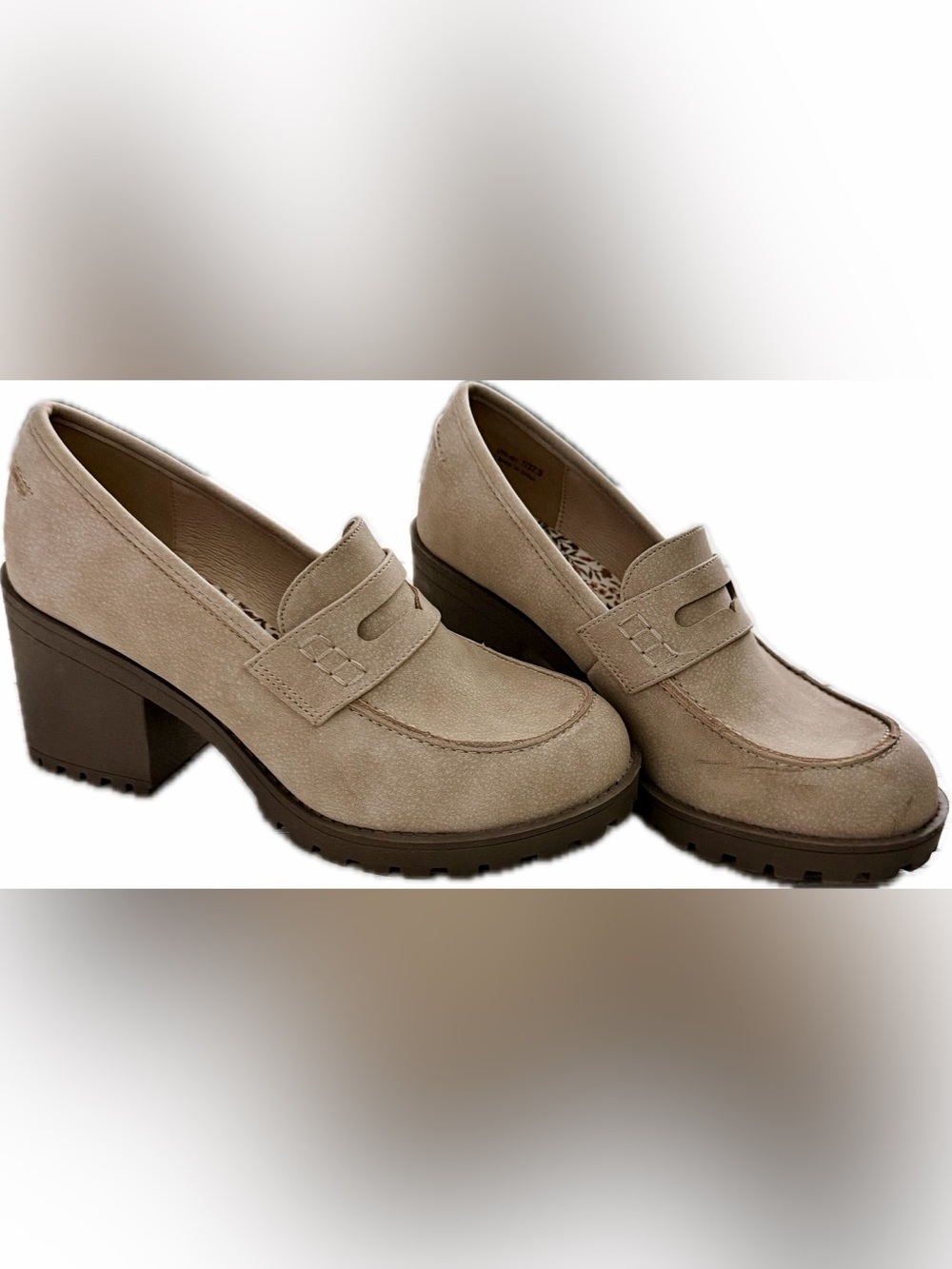 Dirty Laundry Taupe Suede Loafers